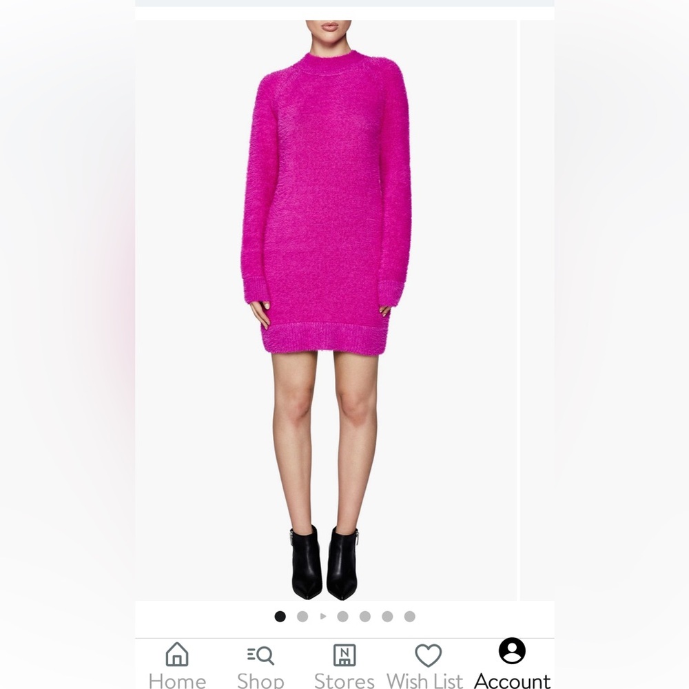 Bardot xl hot pink sweater dress